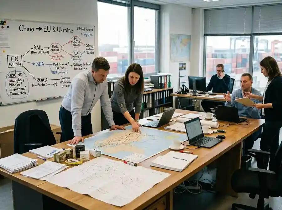 Aleksandrov Global Trade team inspecting freight